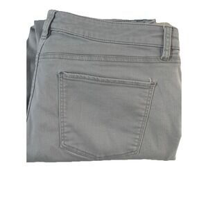 Talbots Flawless Five-Pocket Jeans Women's Light Gray Size 16 Mide Rise Slim
